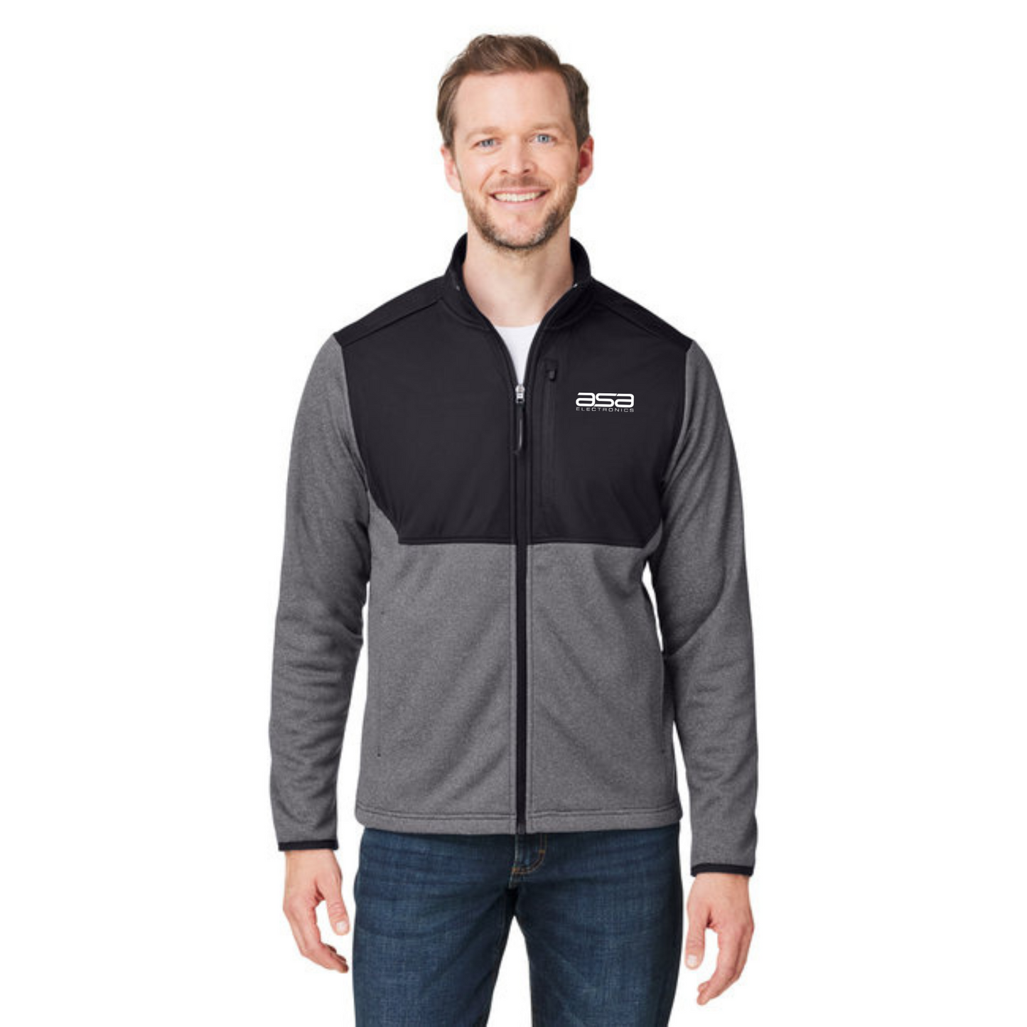 CORE365 - Venture Heathered Stripe Hybrid Jacket - CE74