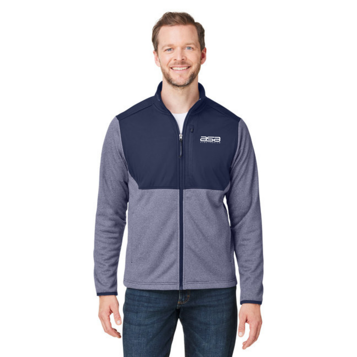 CORE365 - Venture Heathered Stripe Hybrid Jacket - CE74